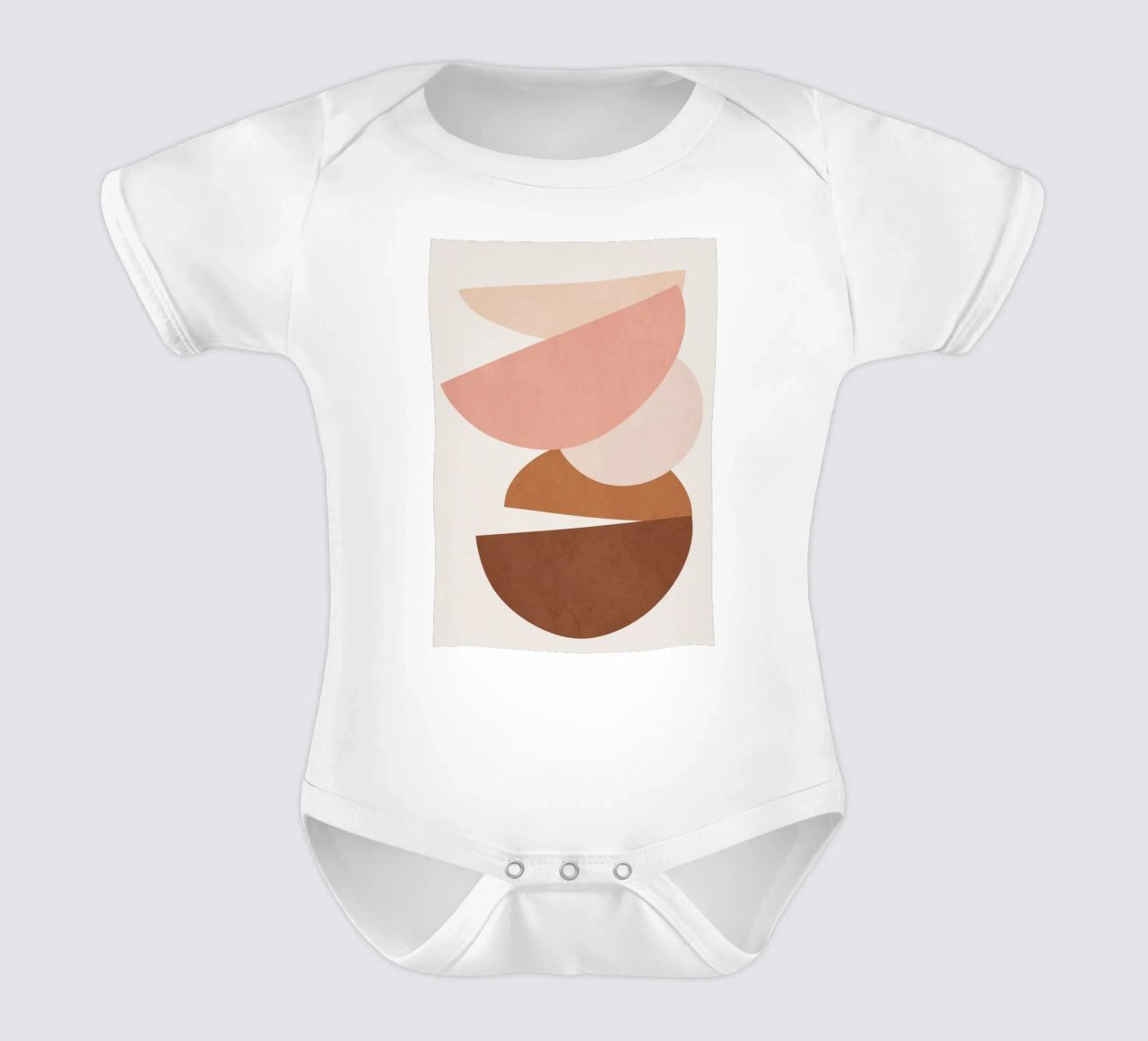 Abstract Stack I body neonato maniche corte da Flow Line