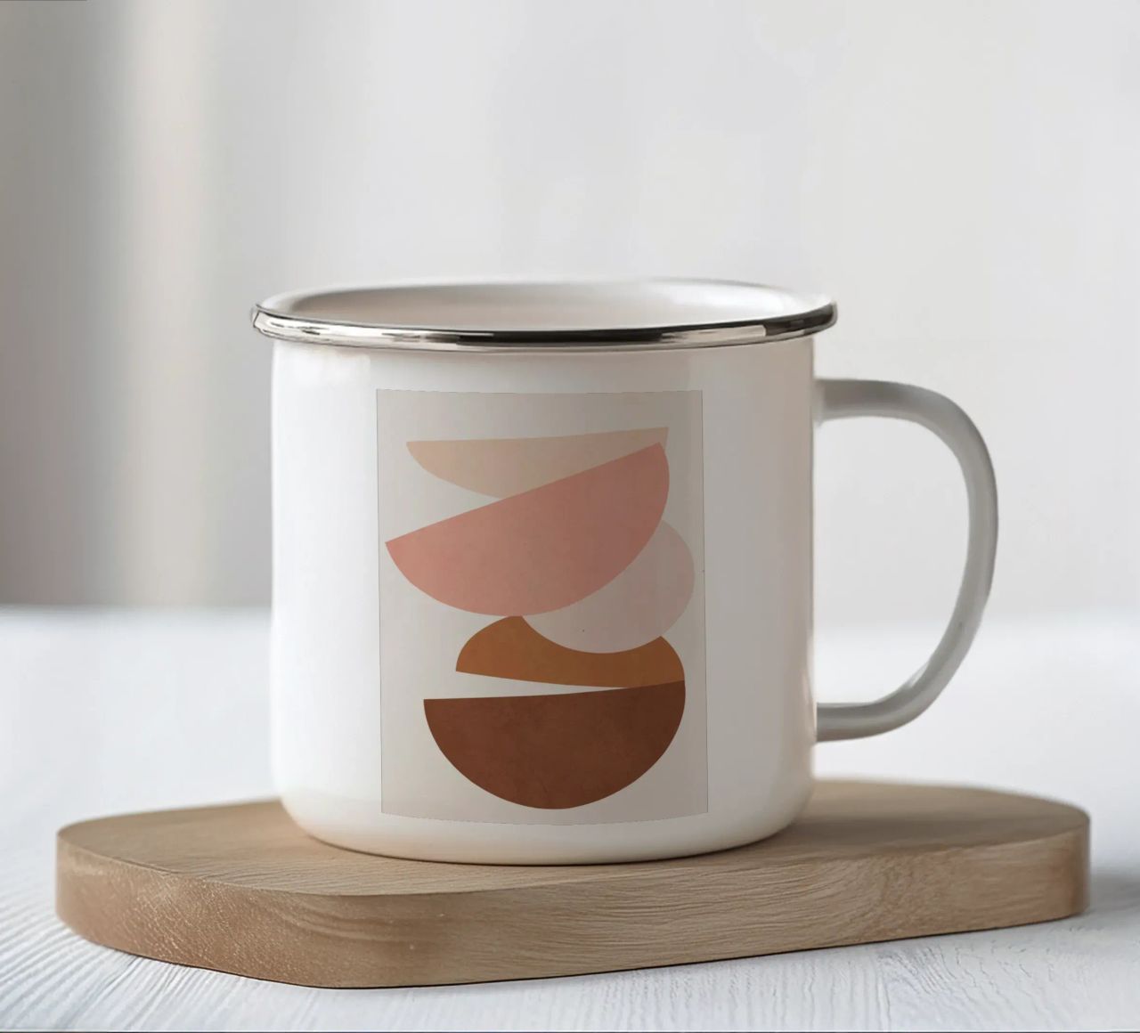 Abstract Stack I tazza in smalto da Flow Line