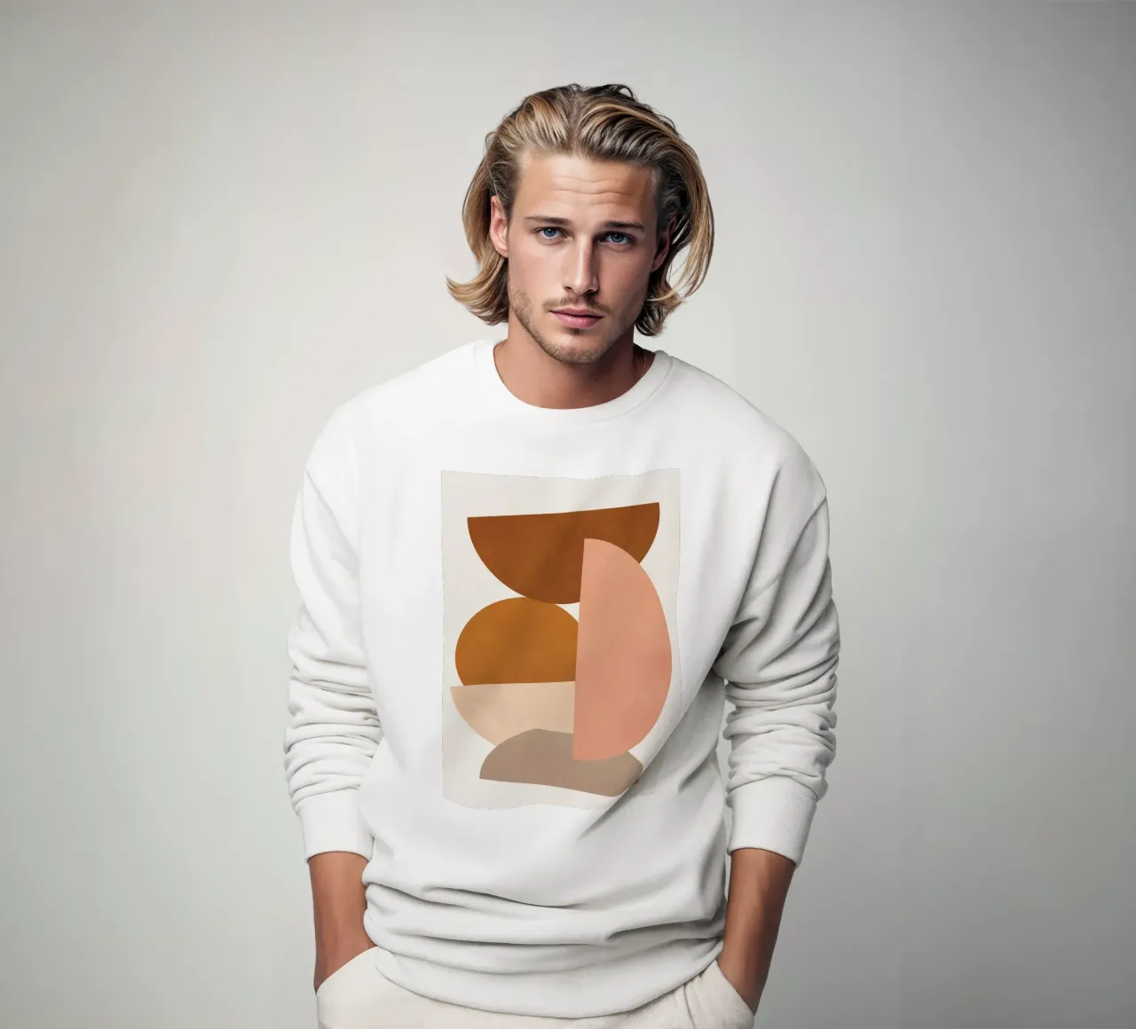 Abstract Stack II Sweatshirt von Flow Line