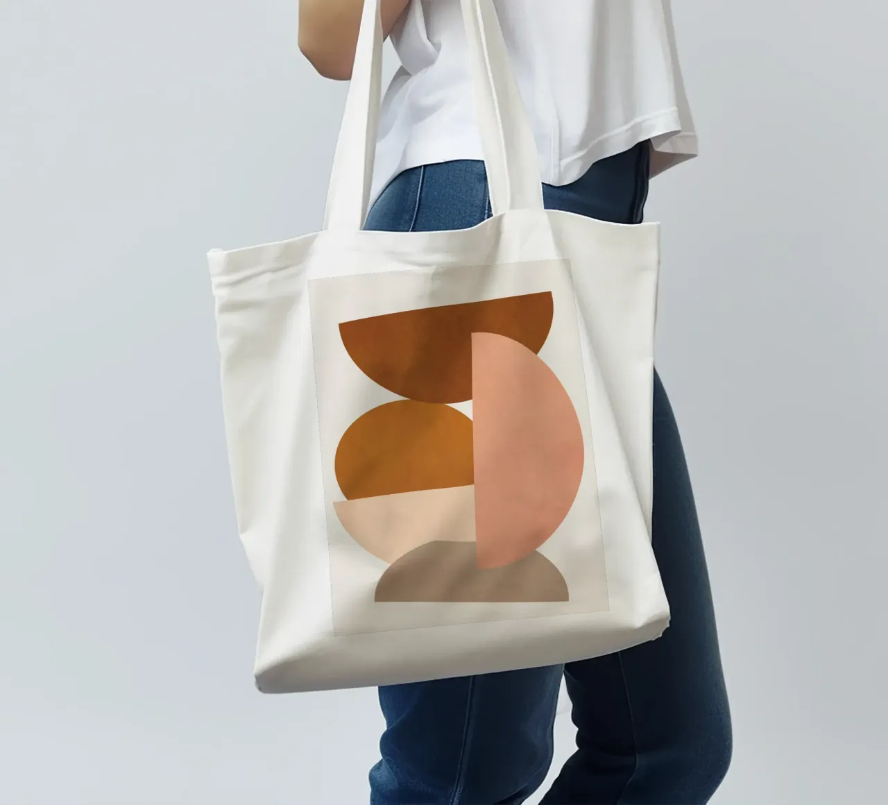 Abstract Stack II borsa in juta da Flow Line