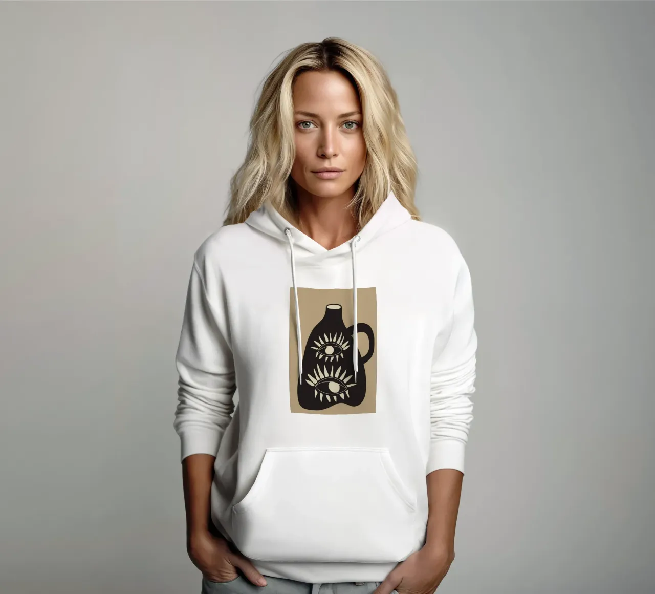 Modern Abstract Vase 2 sudadera con capucha de cityart
