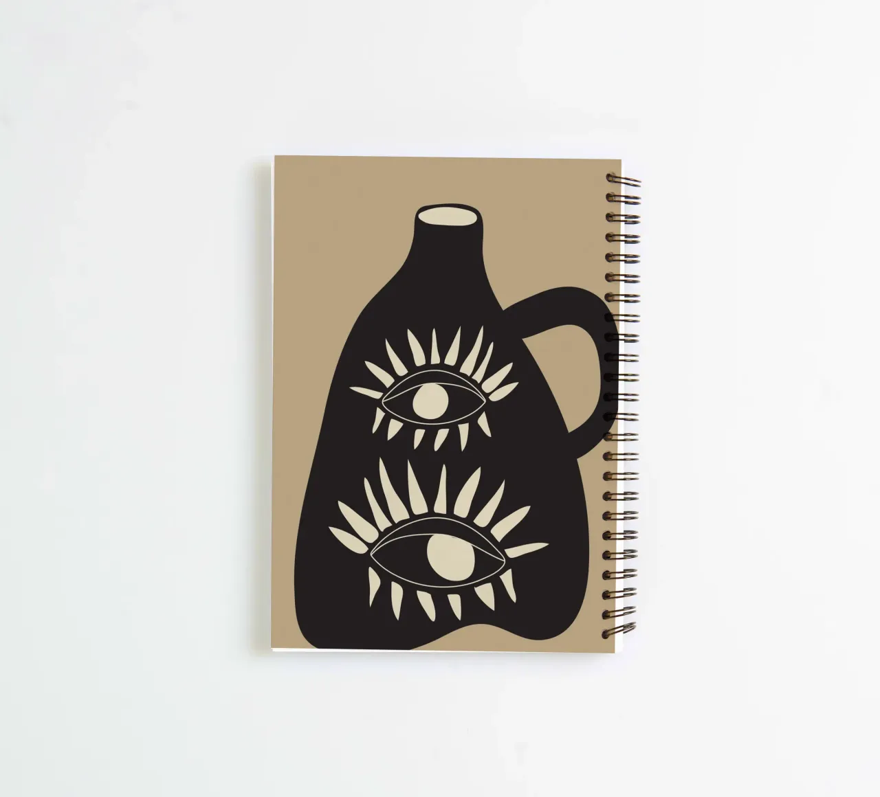 Modern Abstract Vase 2 spiral notebook by cityart
