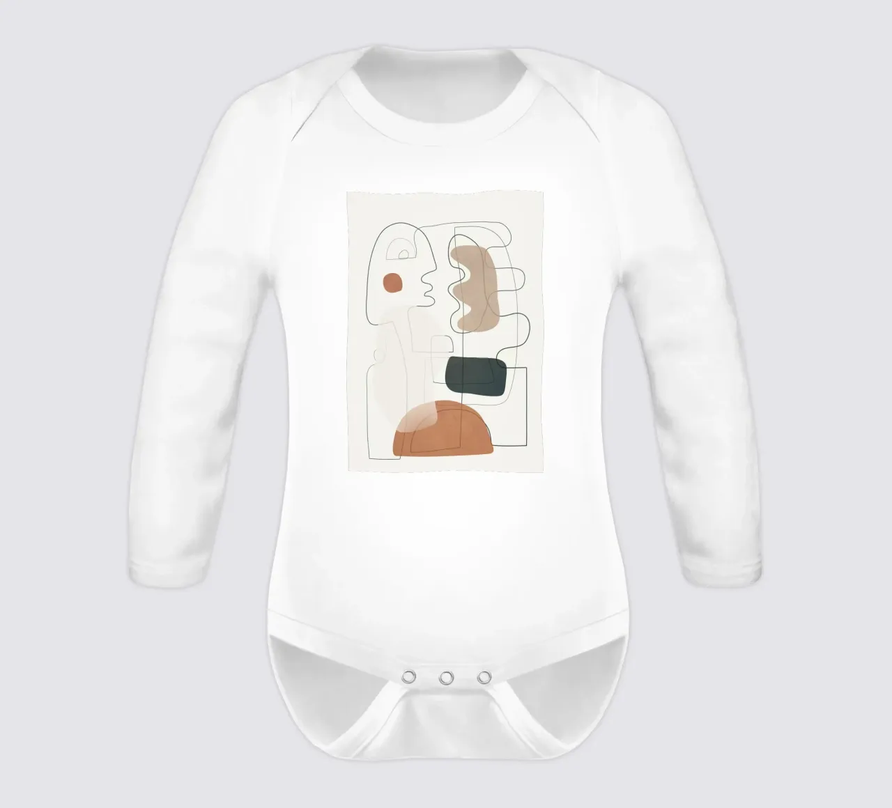 Movement Abstraction 3 body neonato maniche lunghe da Nadjaa