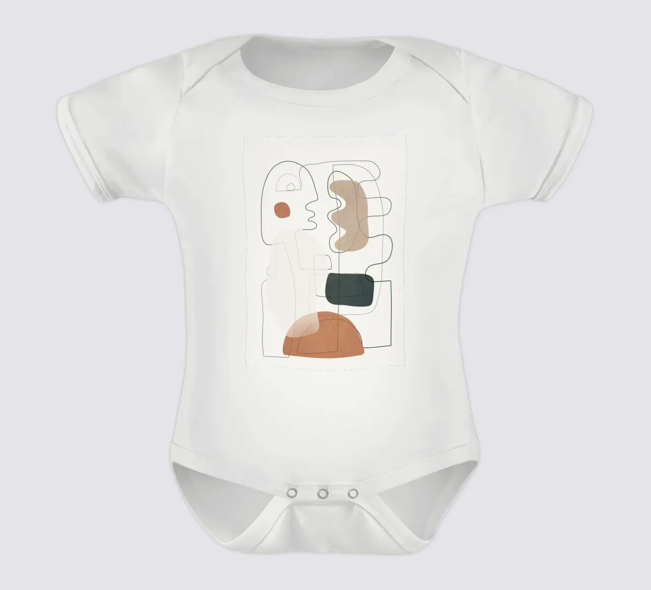 Movement Abstraction 3 body neonato maniche corte da Nadjaa