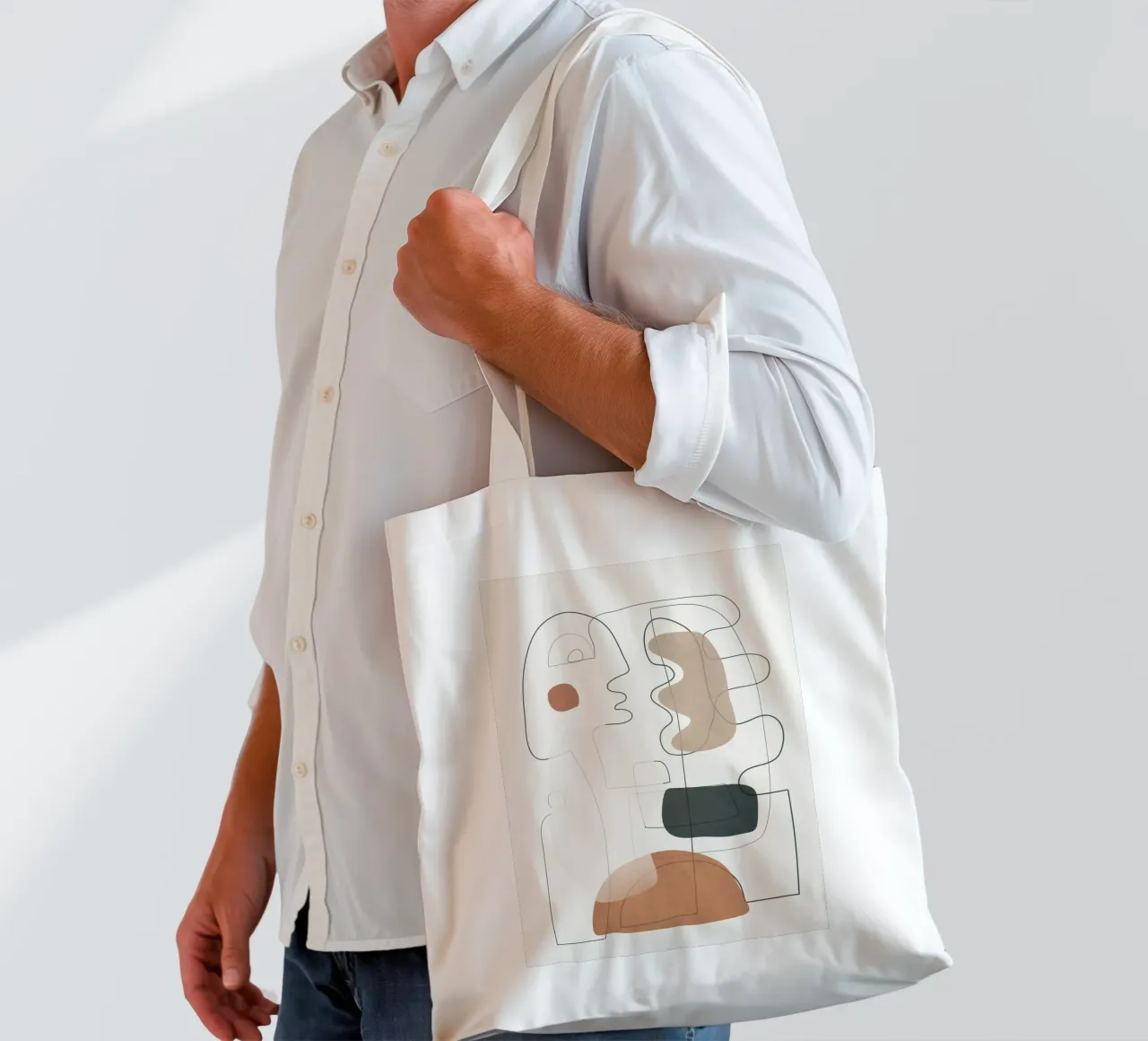 Movement Abstraction 3 tote bag by Nadjaa