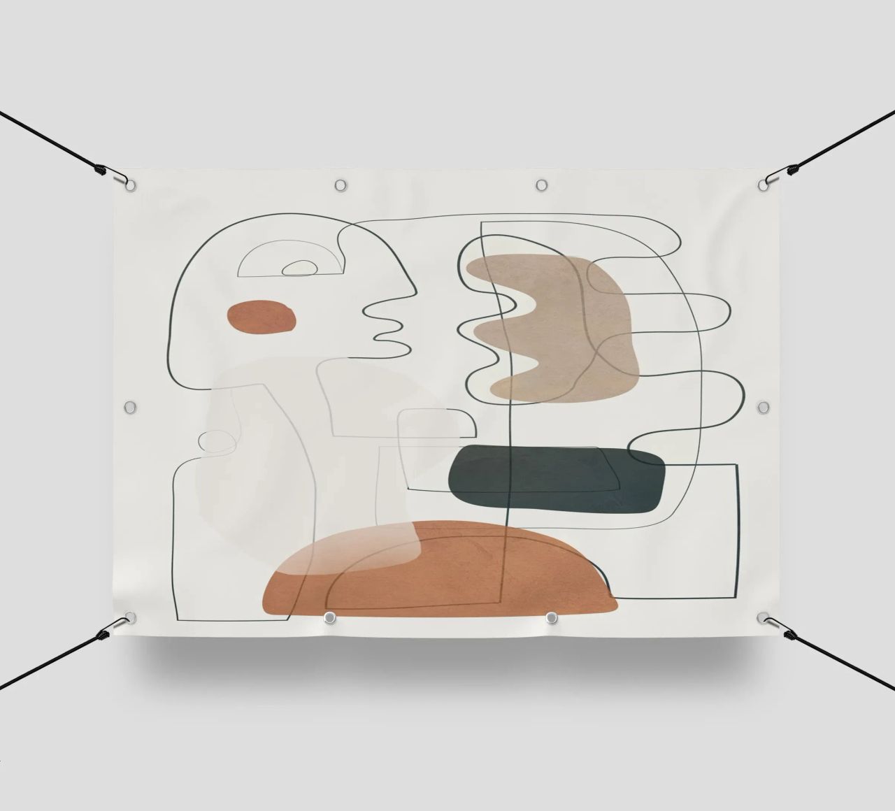 Movement Abstraction 3 telo in pvc da Nadjaa