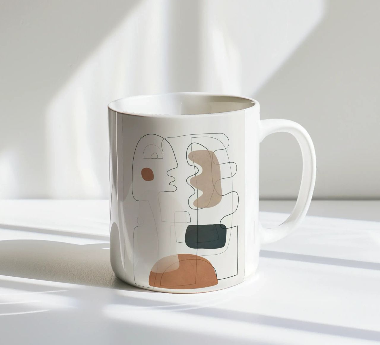 Movement Abstraction 3 tazza in ceramica da Nadjaa