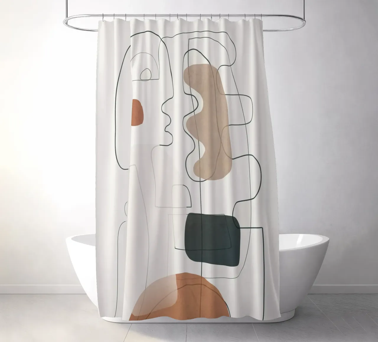 Movement Abstraction 3 tenda da doccia da Nadjaa