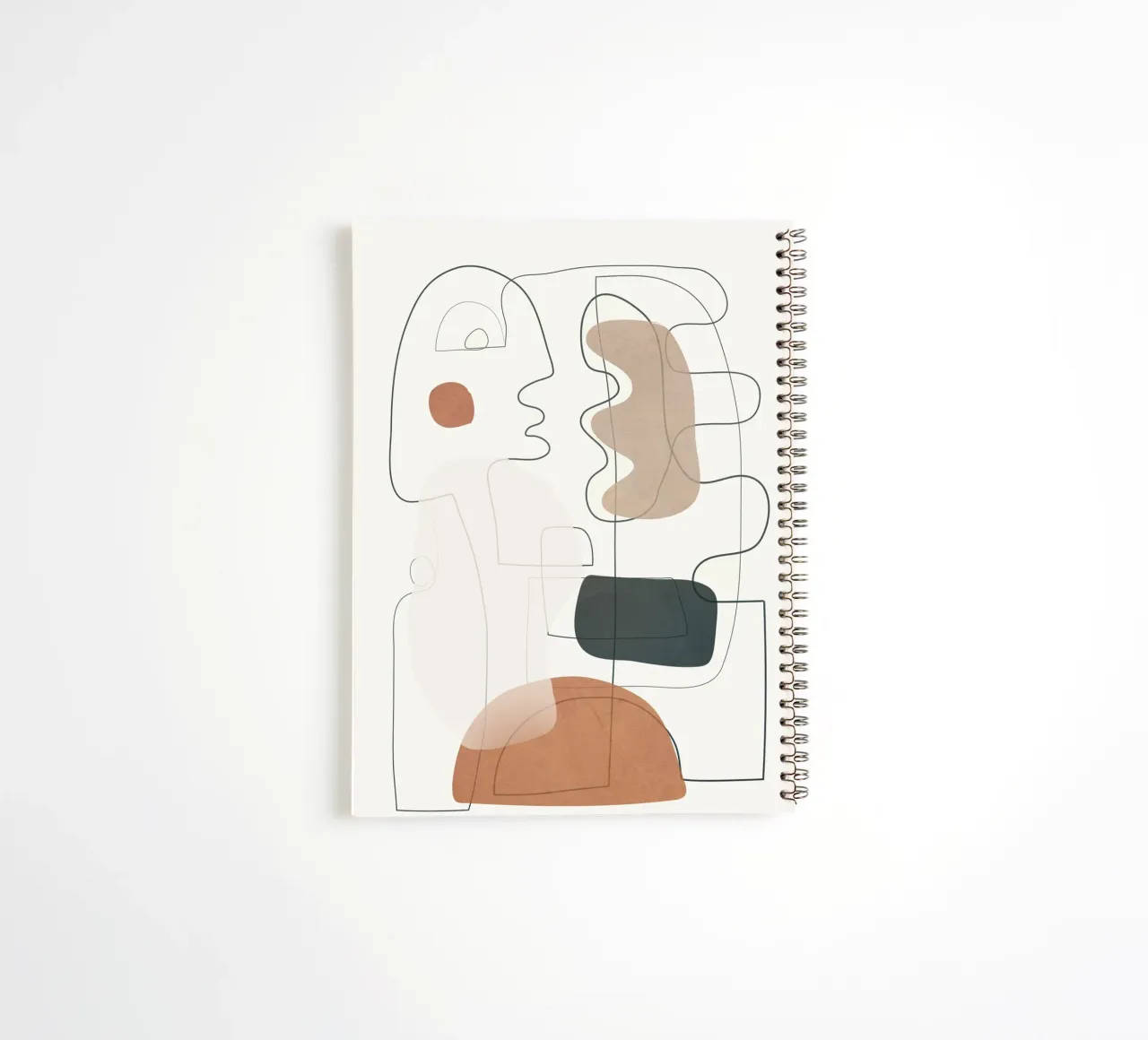 Movement Abstraction 3 spiral notebook by Nadjaa