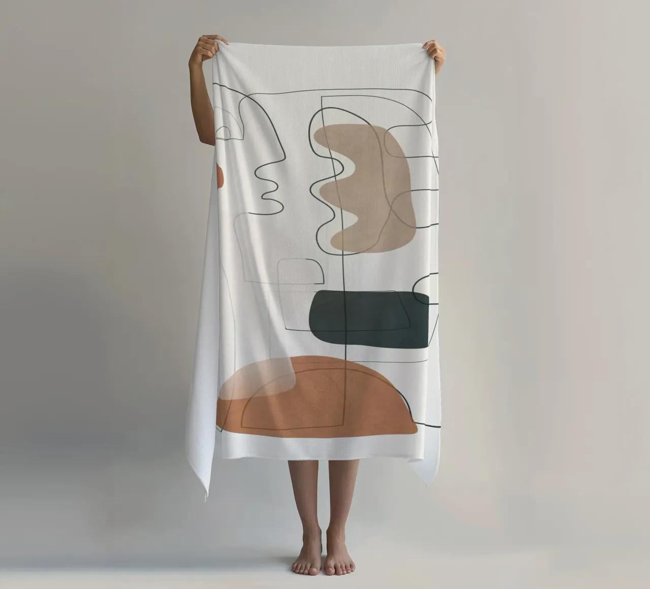 Movement Abstraction 3 serviette de plage de Nadjaa