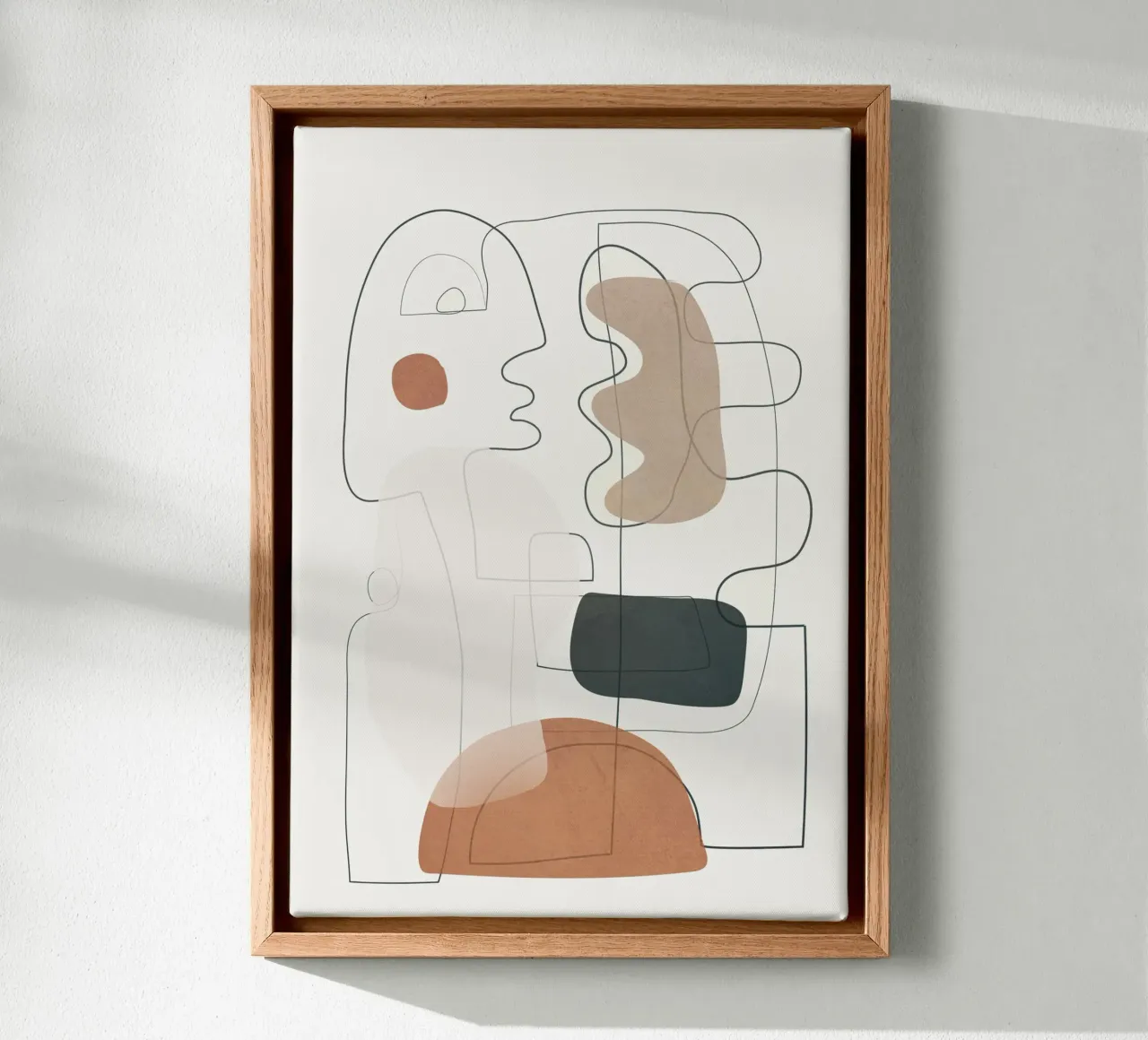 Movement Abstraction 3 canvas van Nadjaa