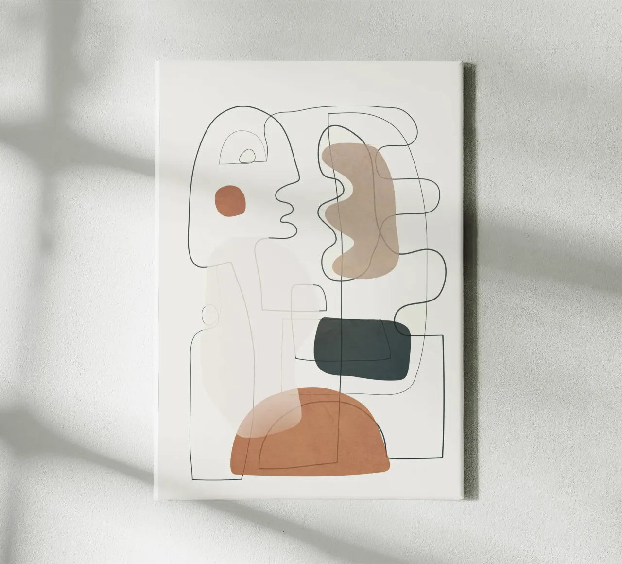 Movement Abstraction 3 canvas van Nadjaa