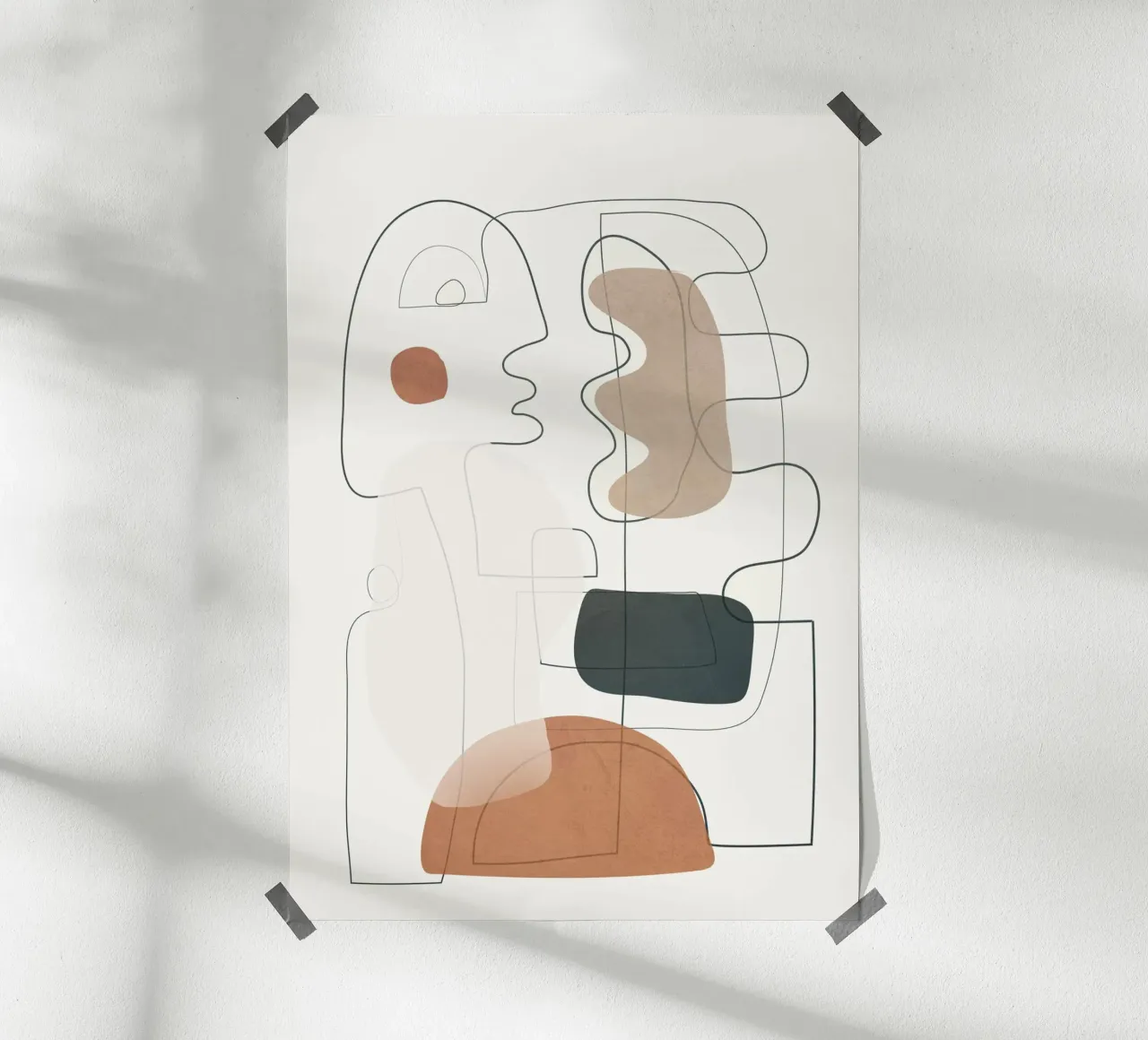 Movement Abstraction 3 carta hahnemühle da Nadjaa