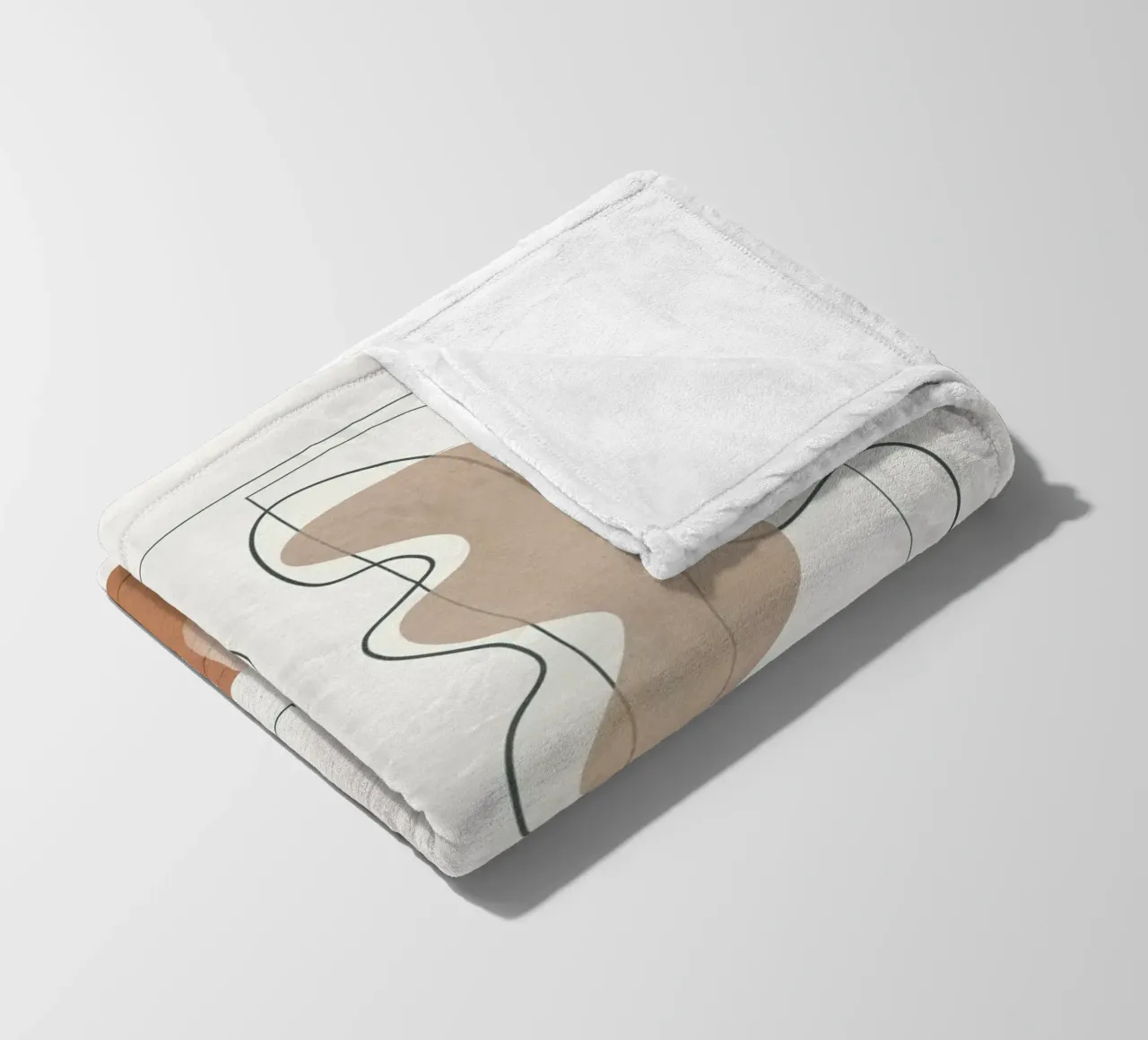 Movement Abstraction 3 plaid polaire de Nadjaa