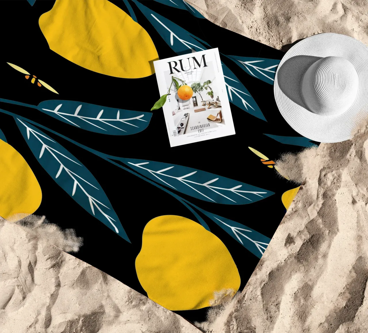 Limoni e rami telo mare da TODAY'S SHOP