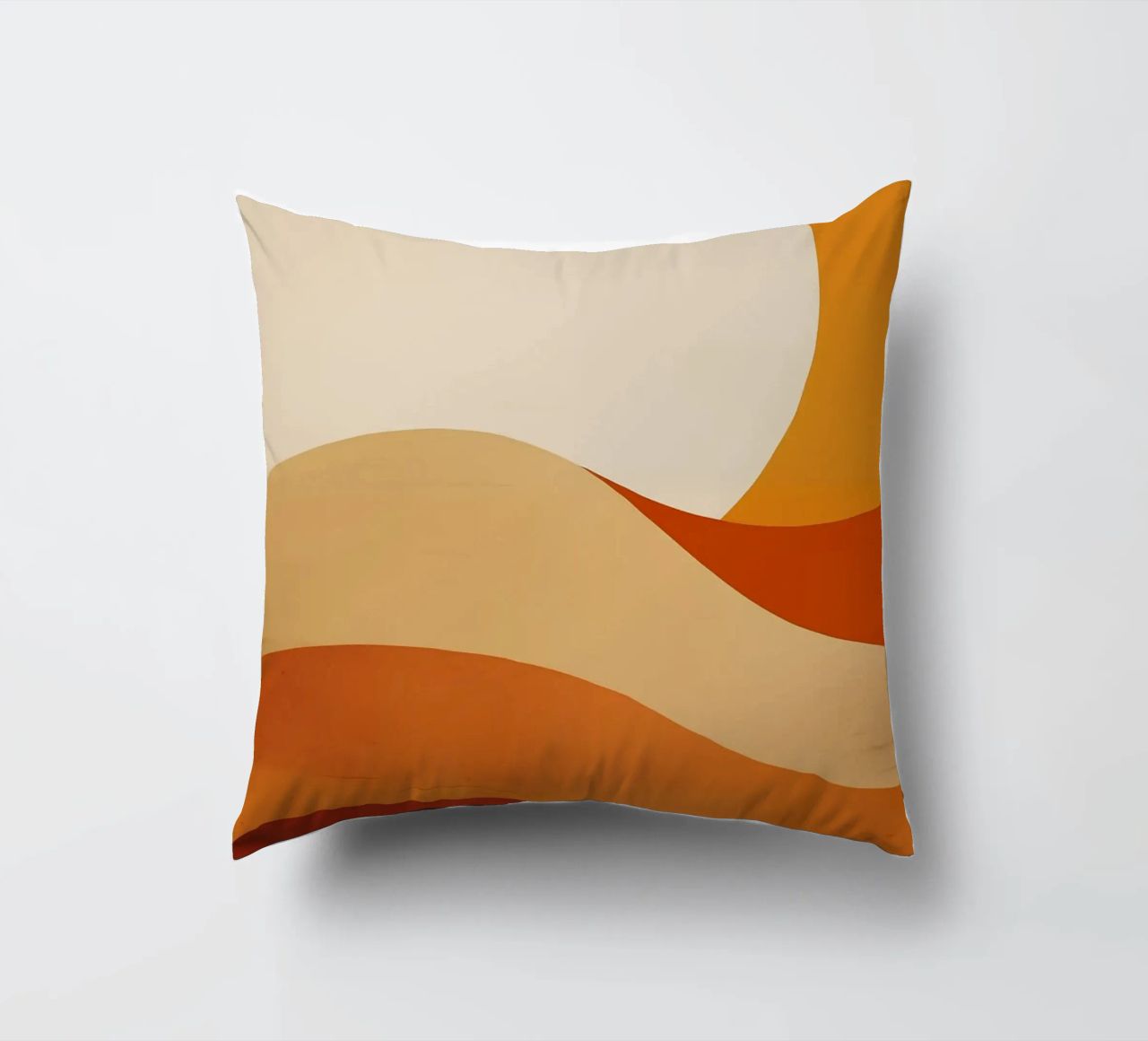 sole linee curve forme semplici geometria cuscino da Perry Kale