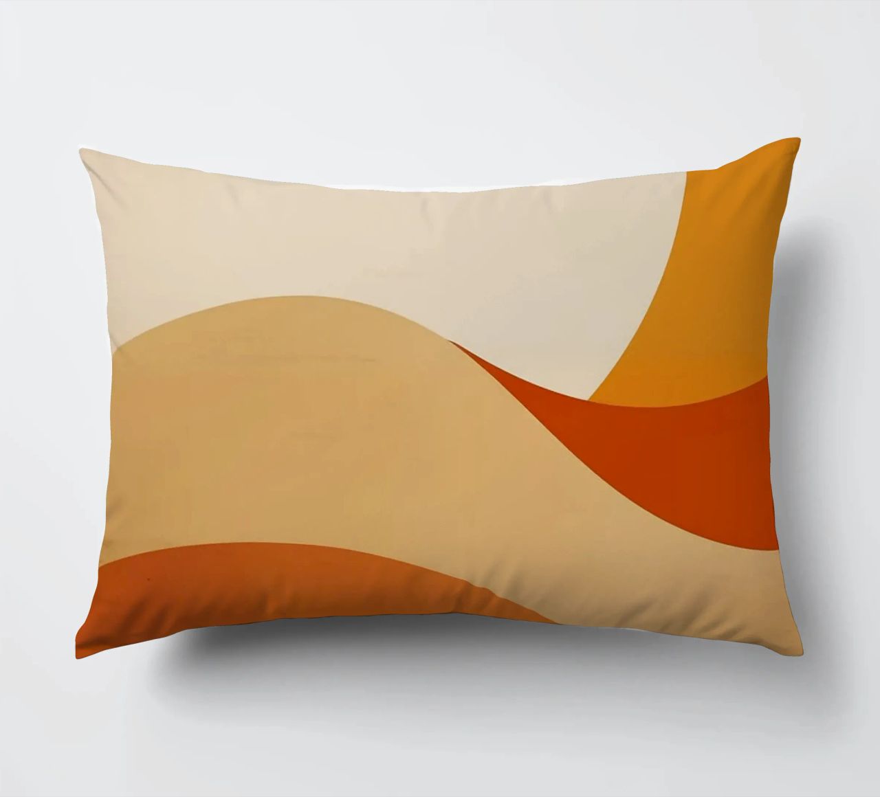 sole linee curve forme semplici geometria cuscino da Perry Kale