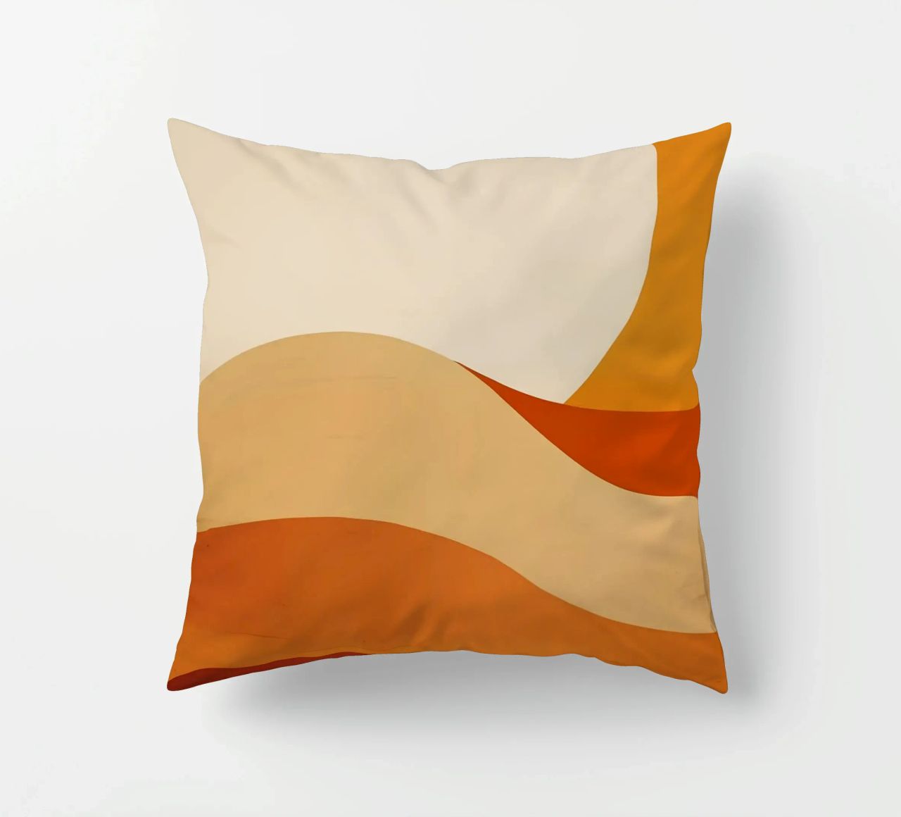 sole linee curve forme semplici geometria cuscino da Perry Kale