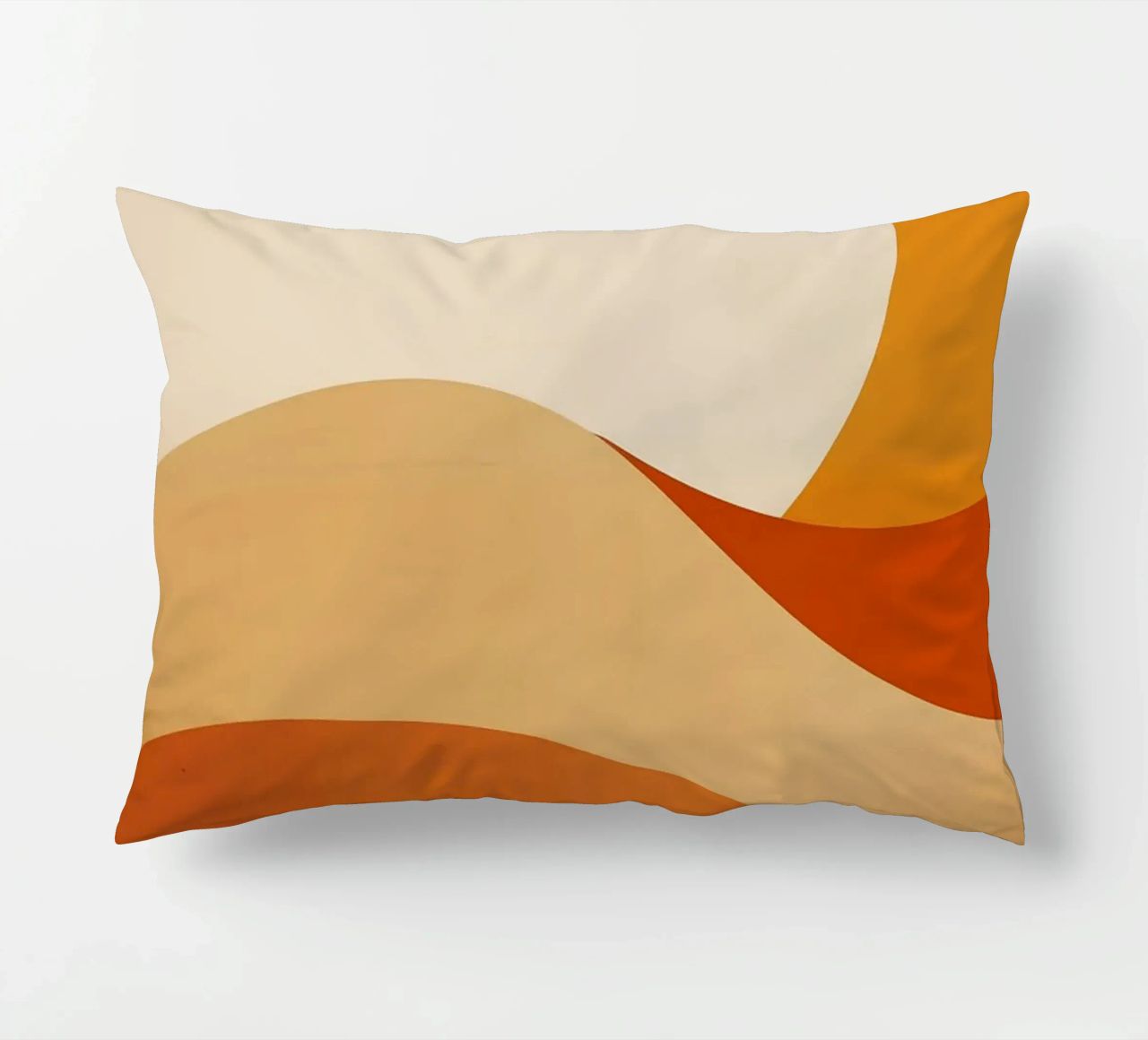 sole linee curve forme semplici geometria cuscino da Perry Kale