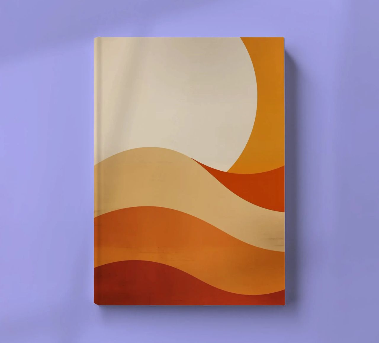 sun curved lines simple shapes geometry notebook by Perry Kale