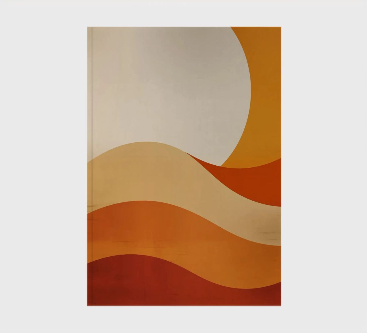 sun curved lines simple shapes geometry notebook by Perry Kale