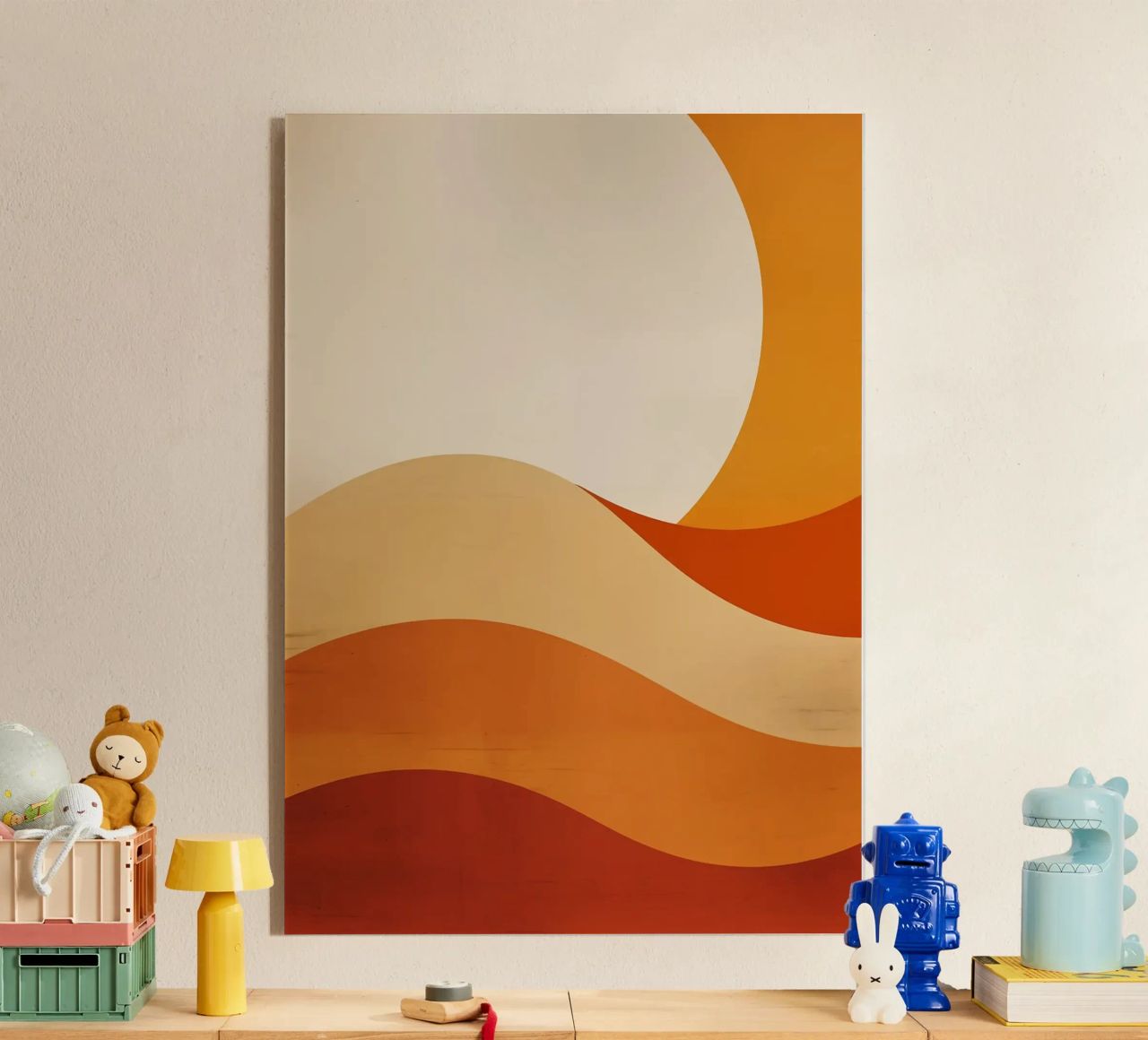sole linee curve forme semplici geometria plexiglass da Perry Kale