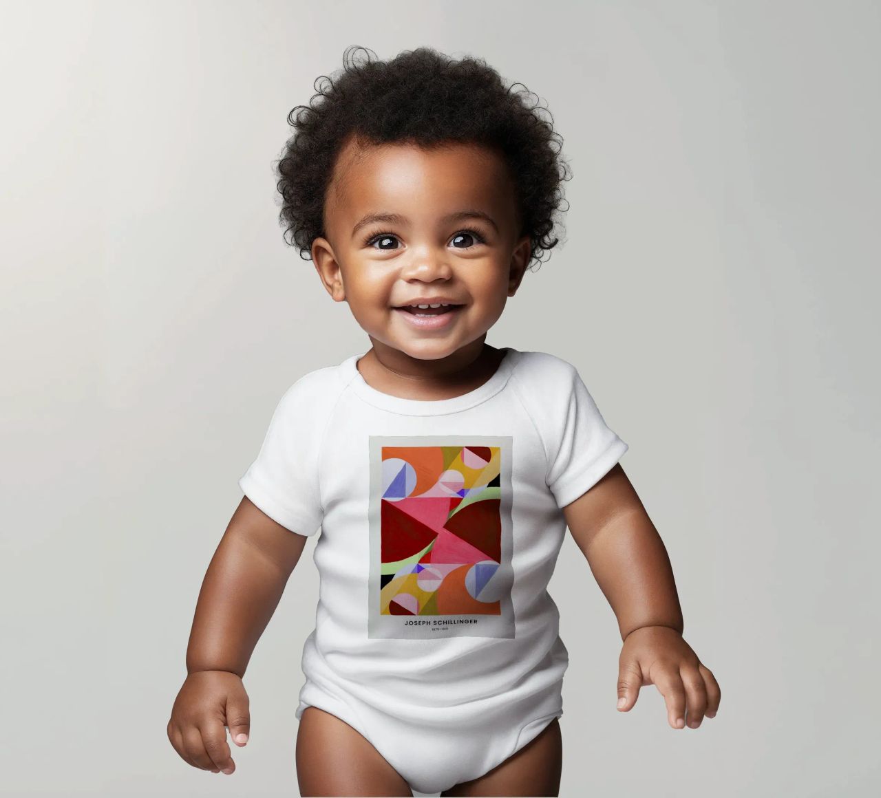 Schillinger - Area Broken by Perpendiculars Kurzarm Babybody von Vintage by JUNIQE