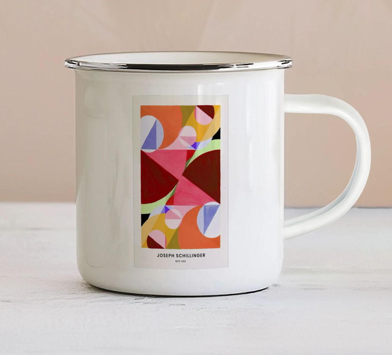 Schillinger - Area Broken by Perpendiculars tazza in smalto da Vintage by JUNIQE