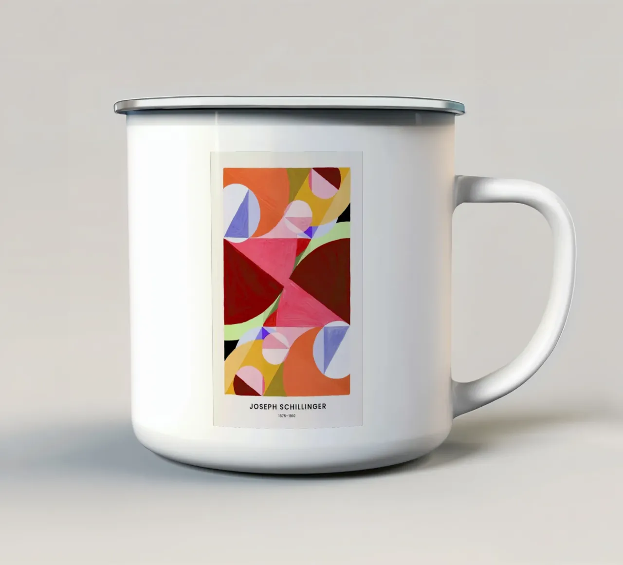 Schillinger - Area Broken by Perpendiculars tazza in smalto da Vintage by JUNIQE