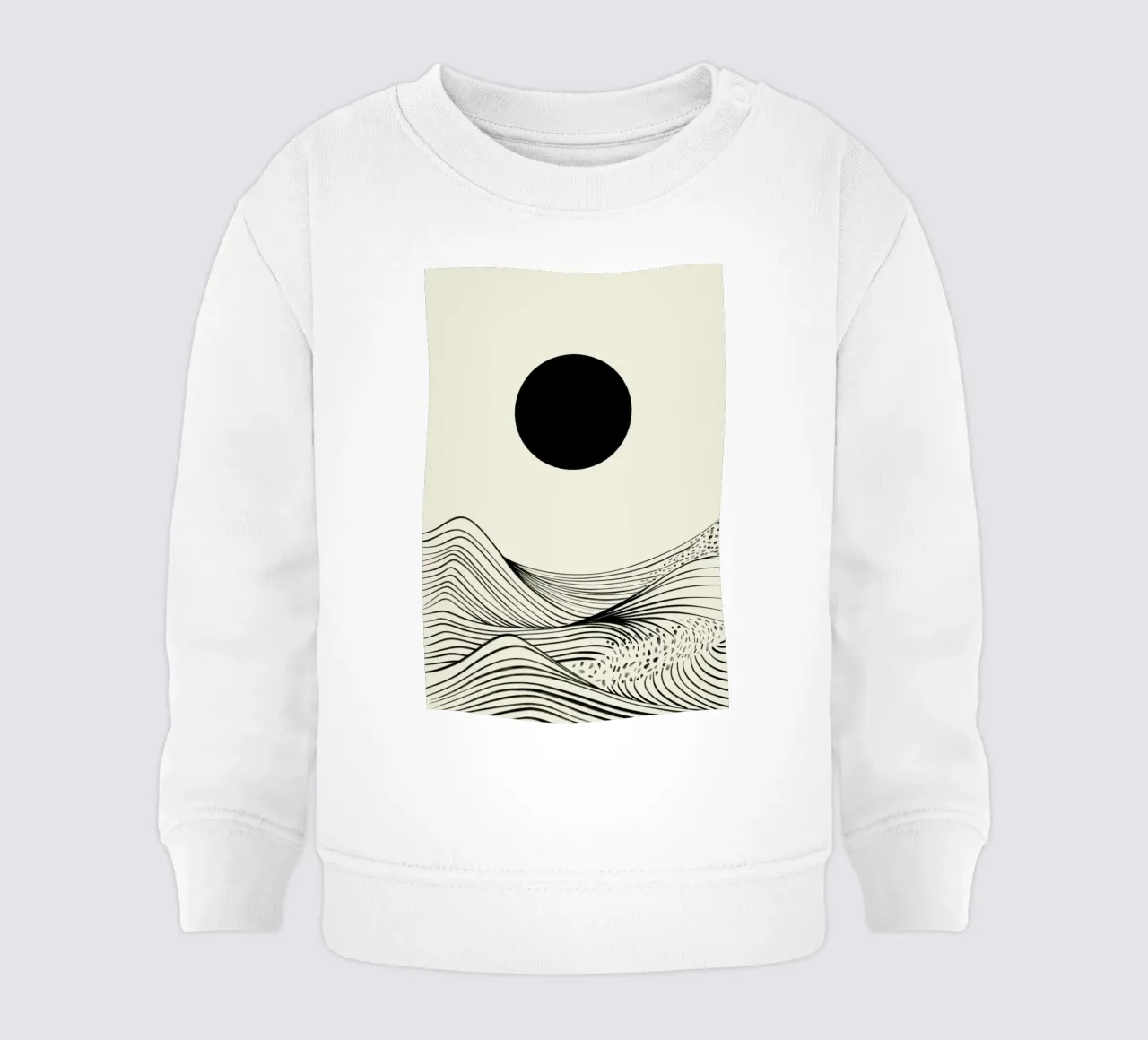Above the Waves felpa neonato da Graphite