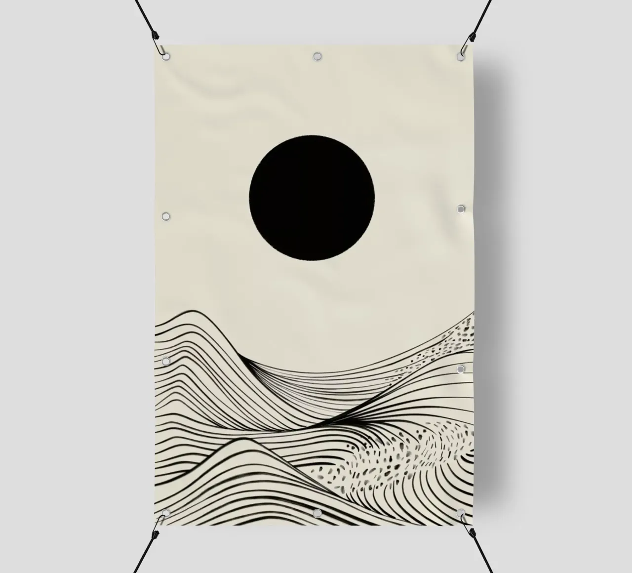 Above the Waves telo in pvc da Graphite