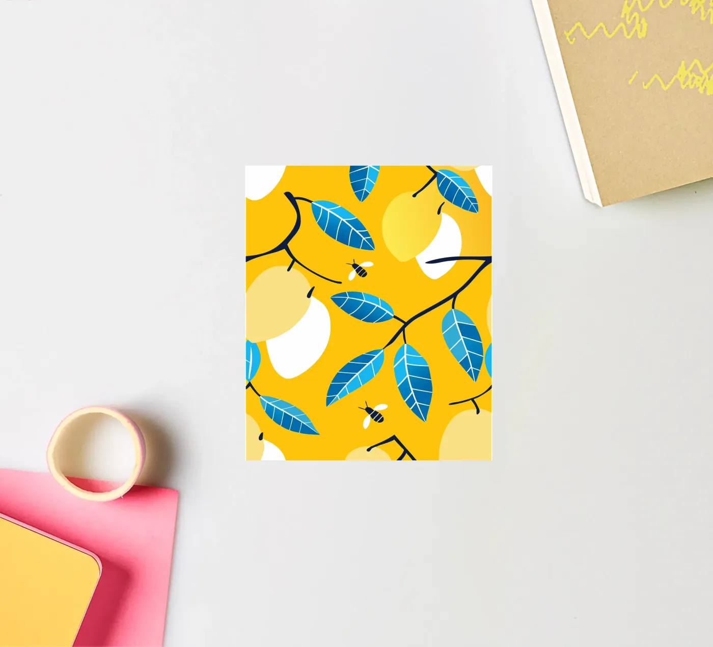 Citron et abeilles autocollant de TODAY'S SHOP