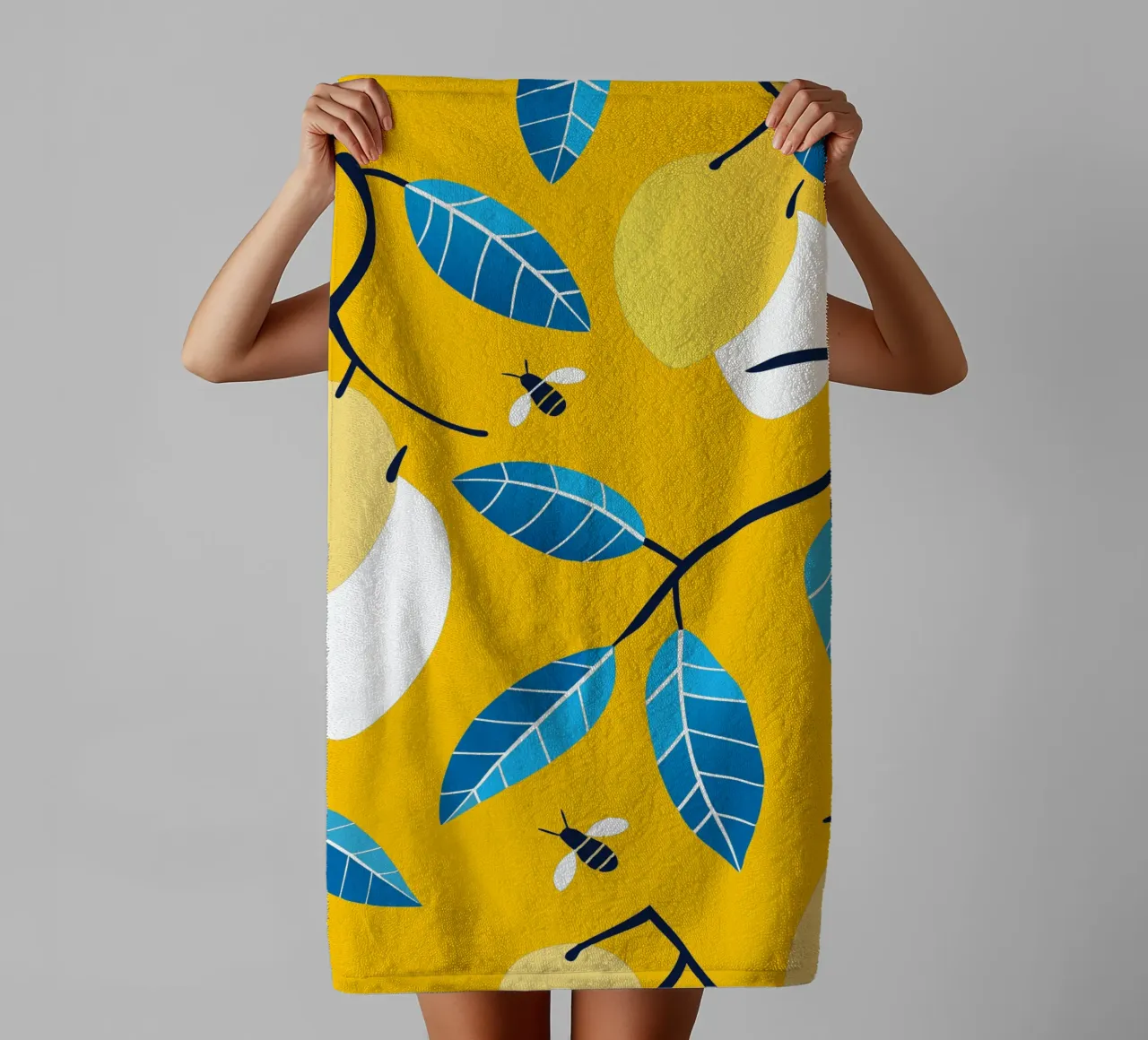 Limone e api asciugamano da bagno da TODAY'S SHOP