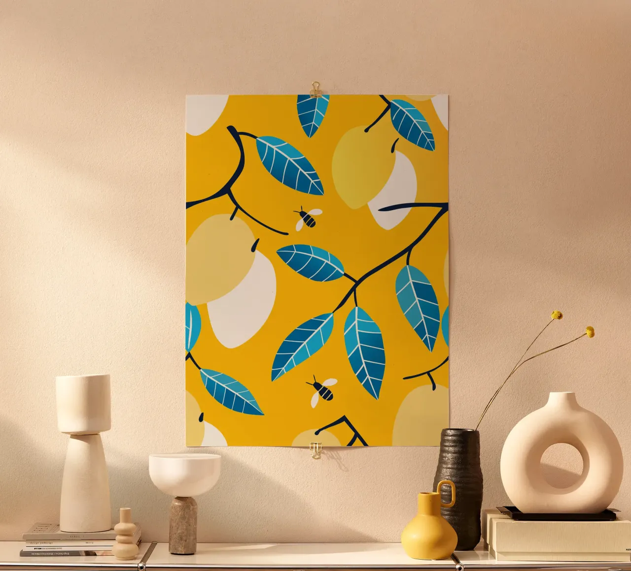 Limone e api carta hahnemühle da TODAY'S SHOP