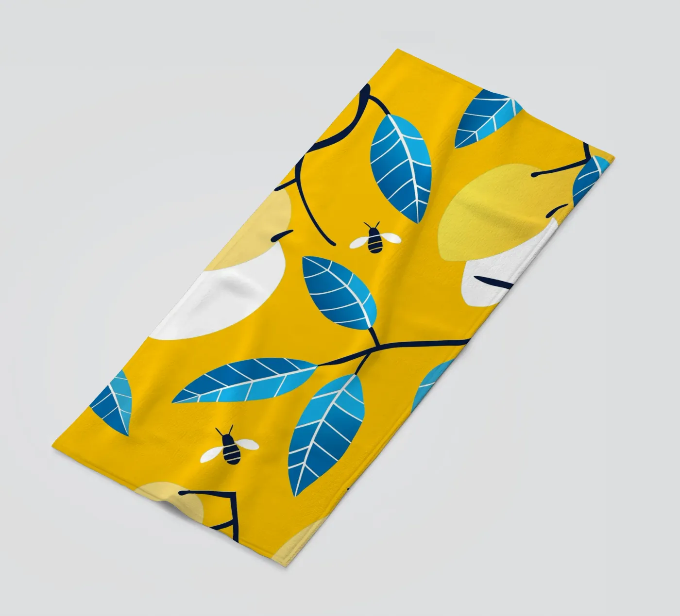 Lemon And Bees serviette de plage de TODAY'S SHOP