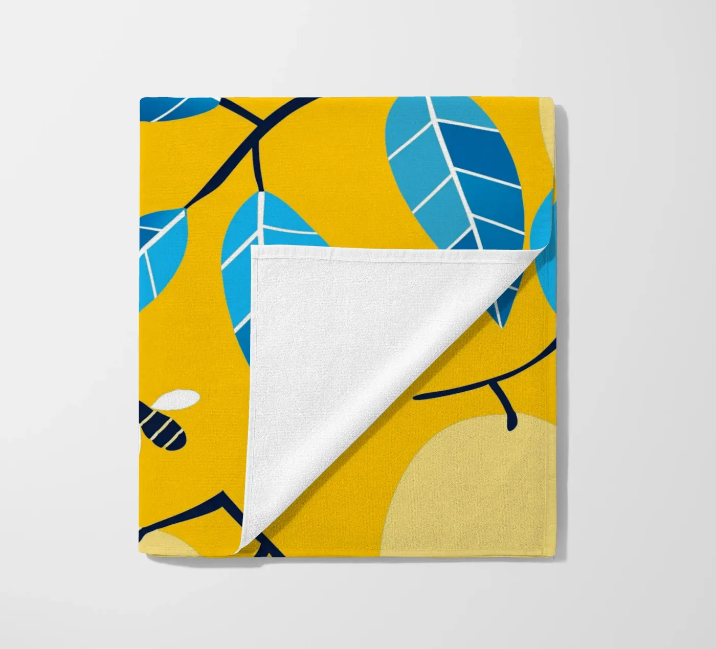 Lemon And Bees serviette de plage de TODAY'S SHOP