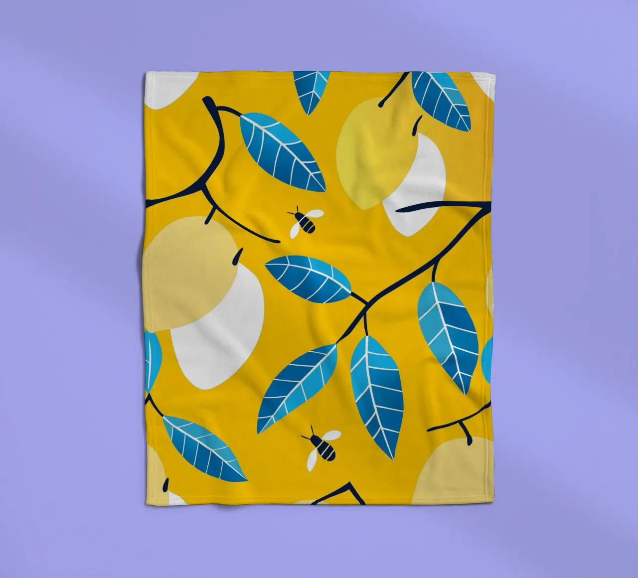 Limone e api coperta in pile da TODAY'S SHOP