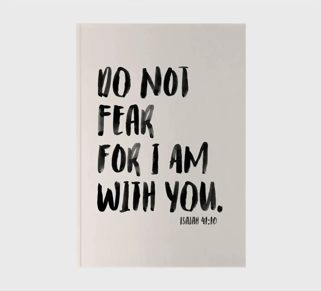 text quote black-and-white motivational scripture notebook by Kirsten C Nolan