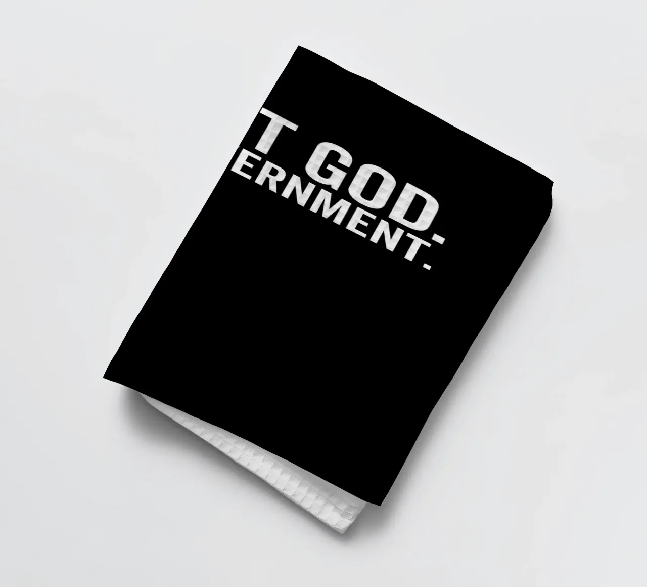 La confiance en Dieu. texte déclaration citation typographie torchon de Kirsten C Nolan