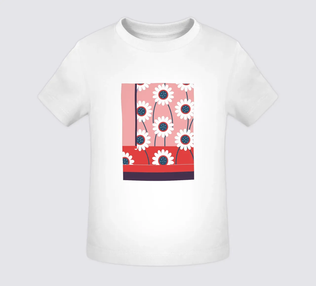 Fiore bianco maglietta neonato da TODAY'S SHOP
