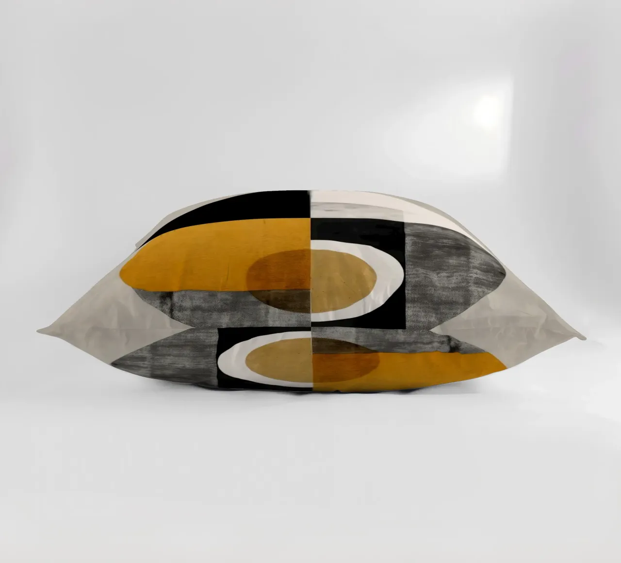 triángulo círculo formas geométricas composición abstracta cojín de James Isaac Jackson
