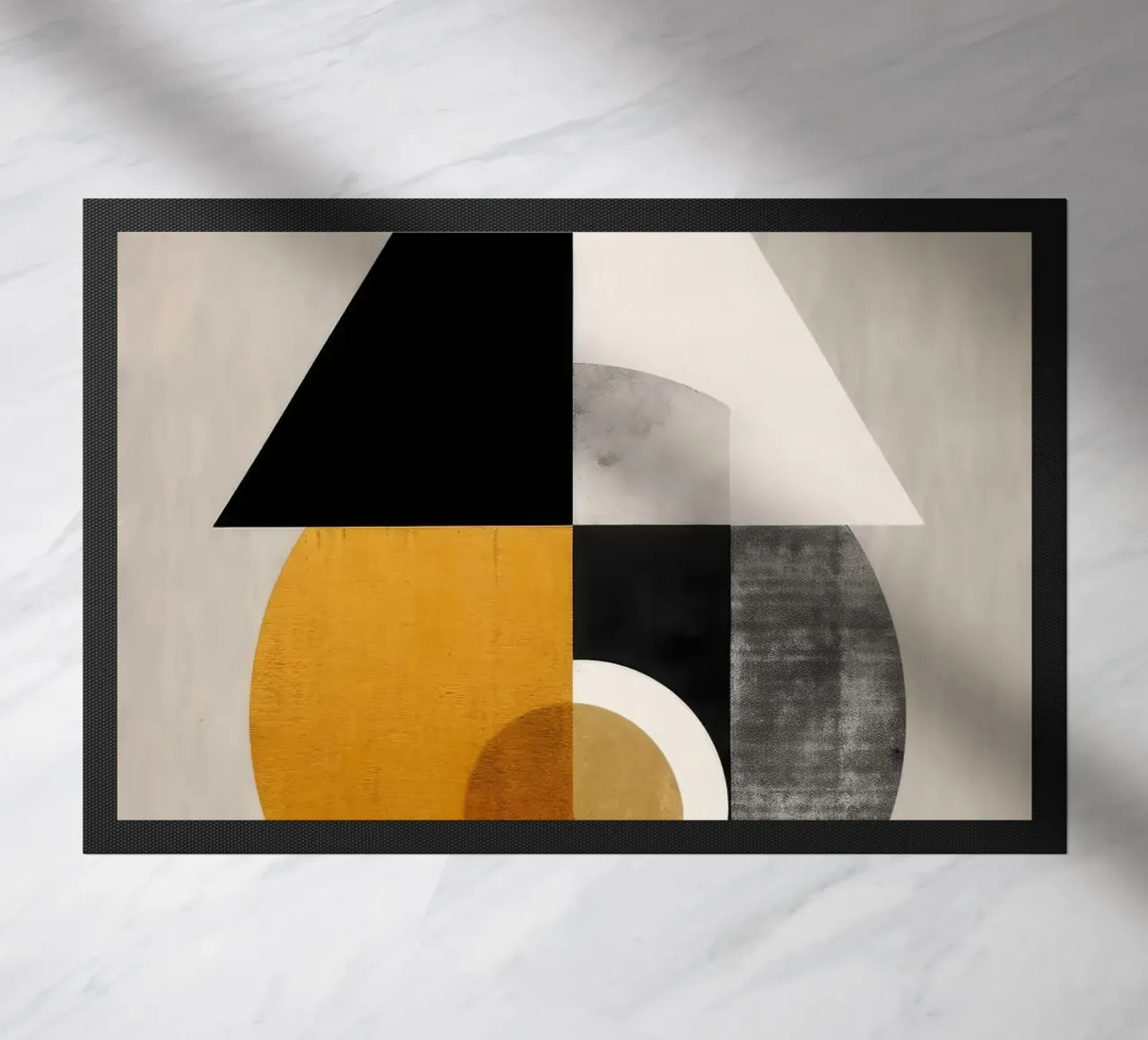 triangolo cerchio forme geometriche composizione astratta zerbino da James Isaac Jackson