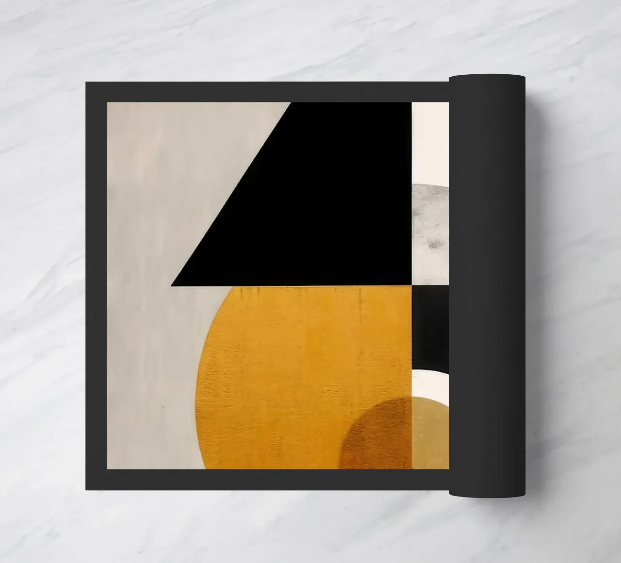 triangolo cerchio forme geometriche composizione astratta zerbino da James Isaac Jackson