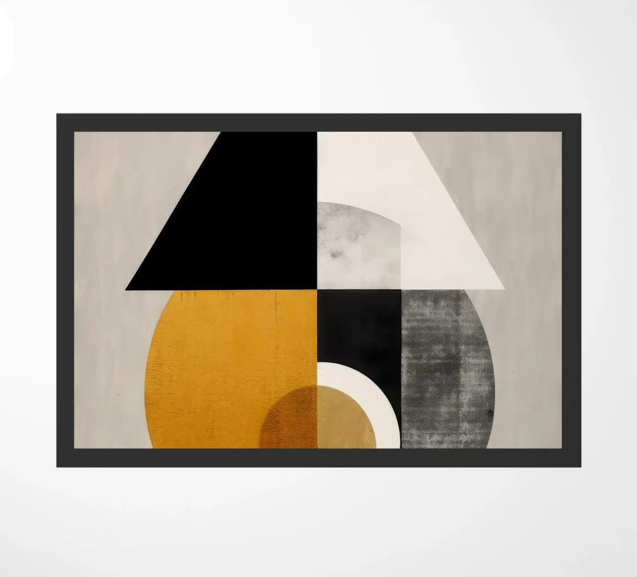 triangolo cerchio forme geometriche composizione astratta zerbino da James Isaac Jackson