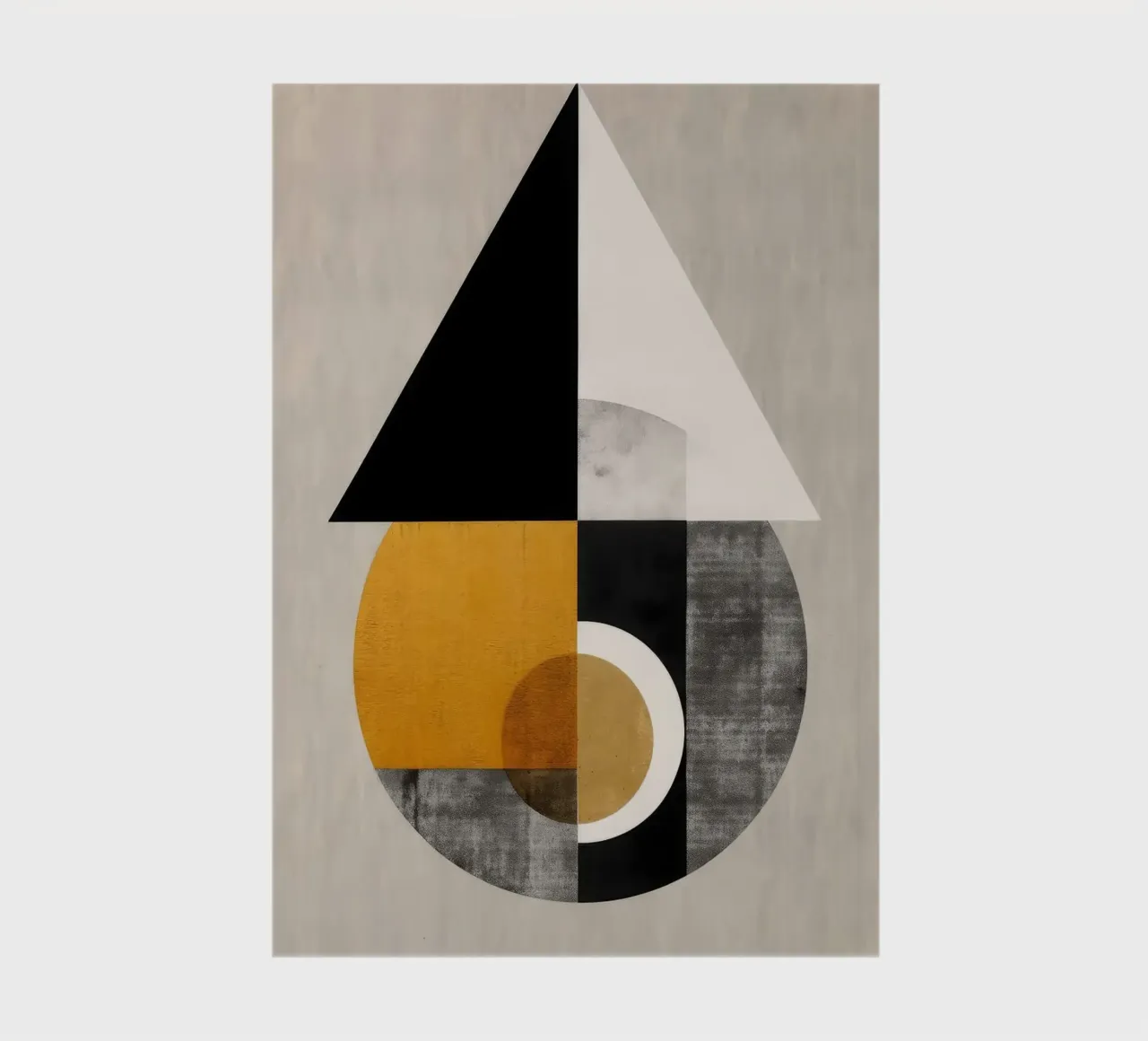 triangle circle geometric shapes abstract composition notebook by James Isaac Jackson