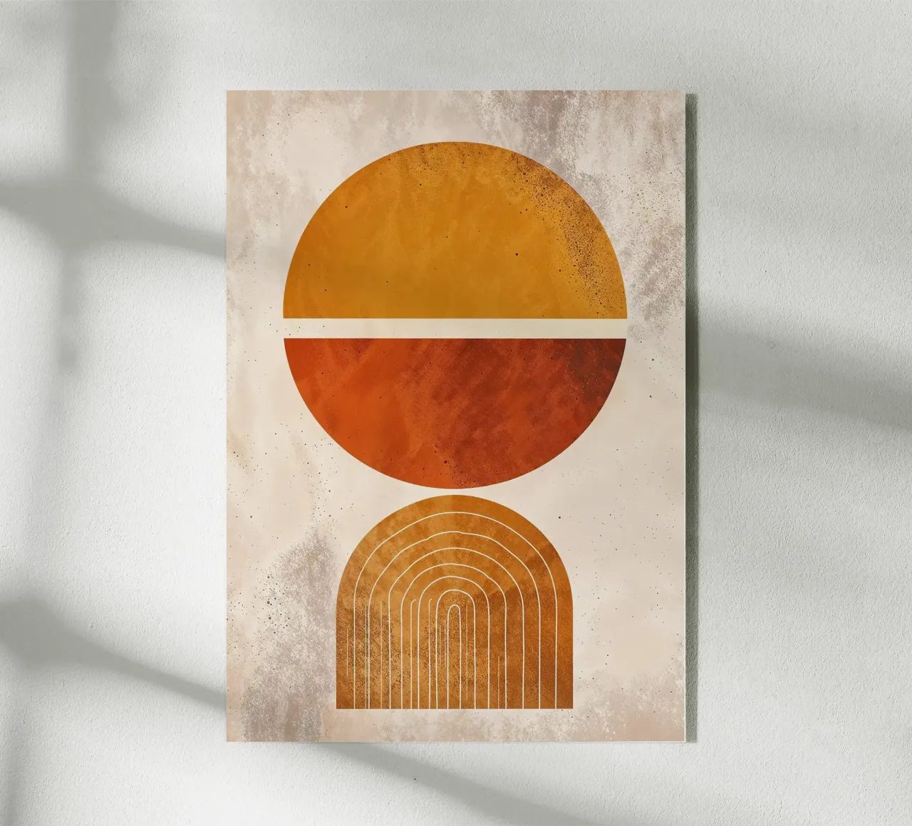cirkel halve cirkel boog lijnpatroon abstract acryl van James Isaac Jackson