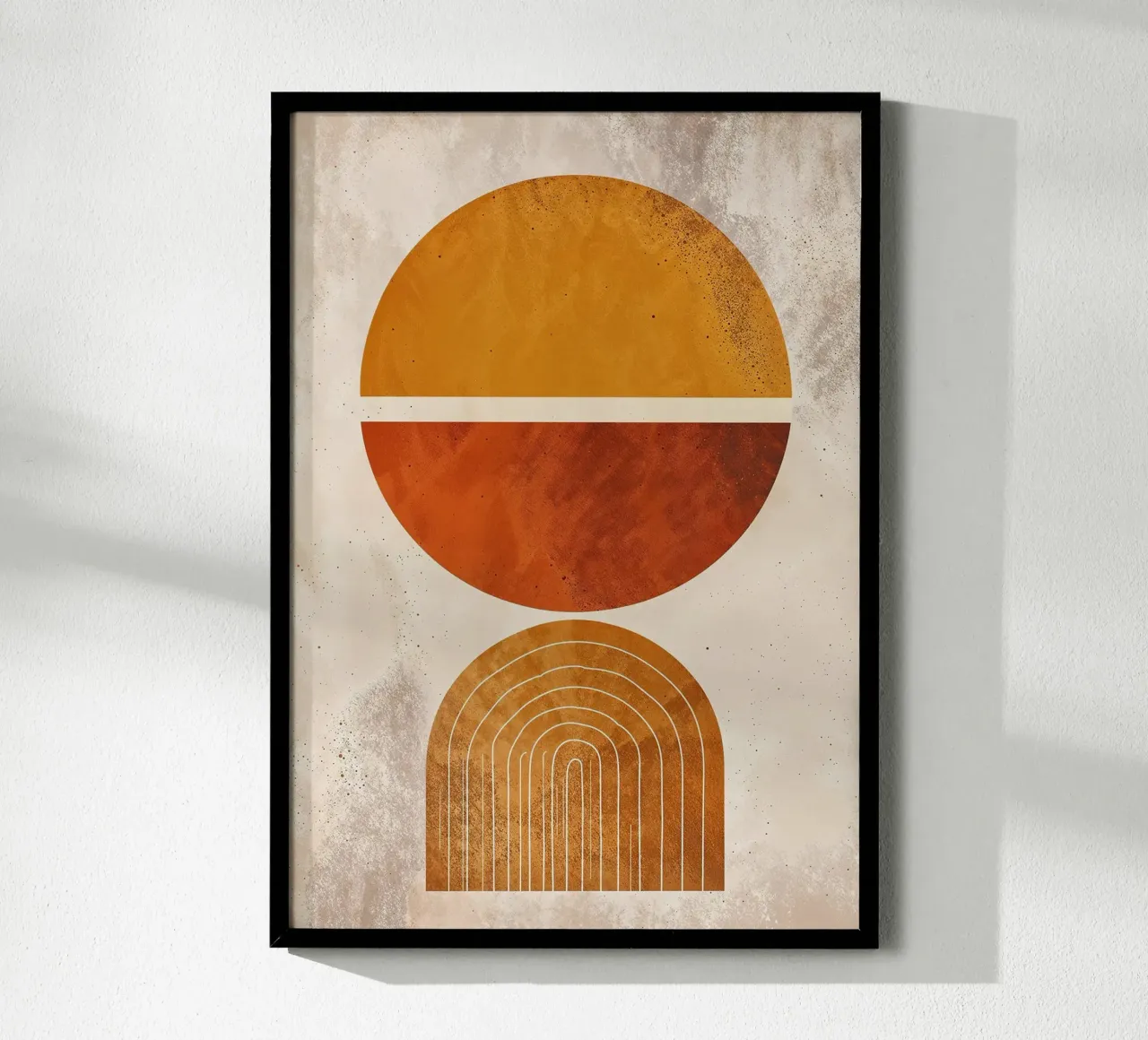 circle half-circle arc line pattern abstract hahnemühle by James Isaac Jackson