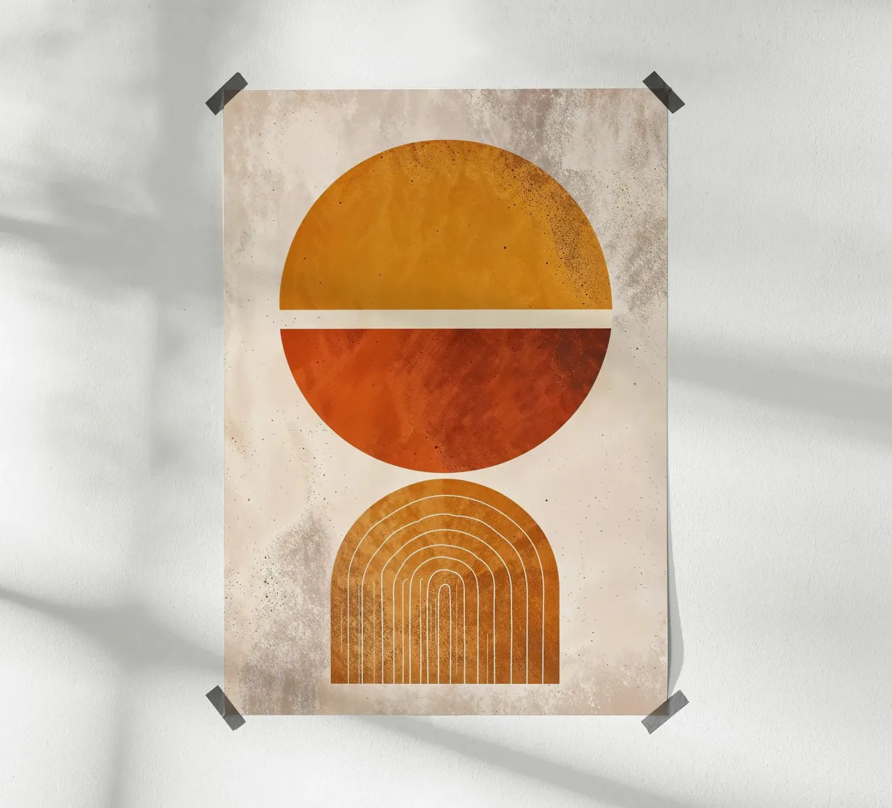 circle half-circle arc line pattern abstract hahnemühle by James Isaac Jackson