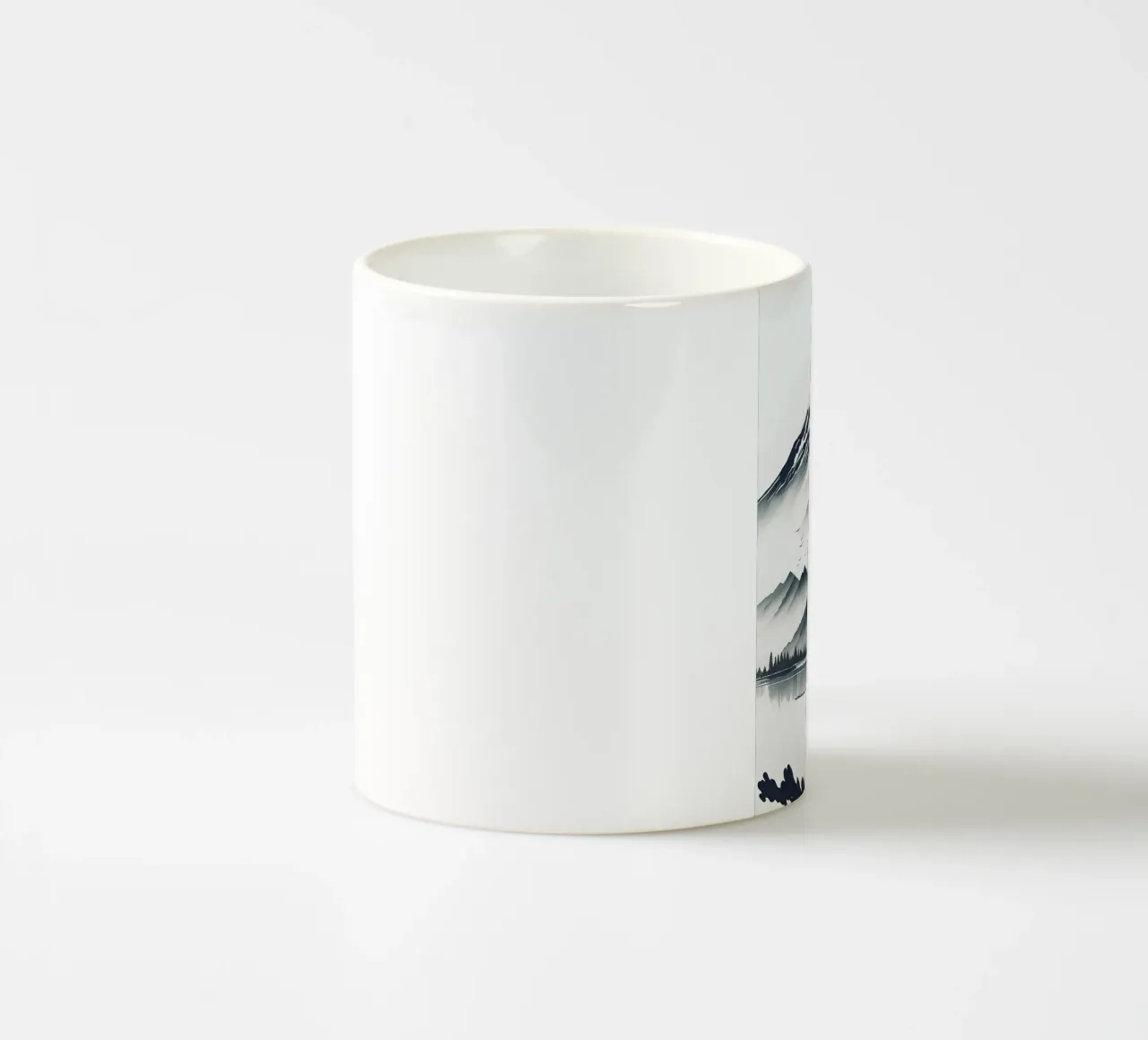 montagna neve lago albero riflessione tazza in ceramica da James Isaac Jackson