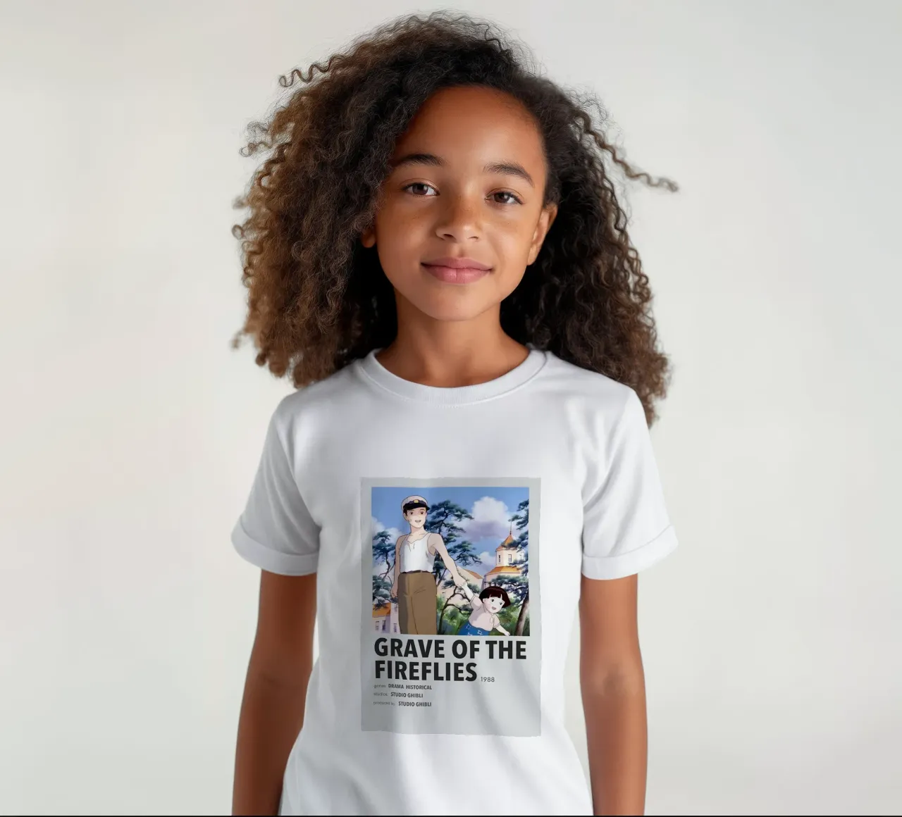 GRAVE OF THE FIREFLIES 1988 kids t-shirt by Totoya